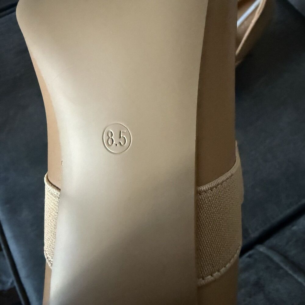 Benassal Womens Square Toe Mary Janes High Heels Dress Shoes - 8.5 Beige Tan New - Picture 14 of 17